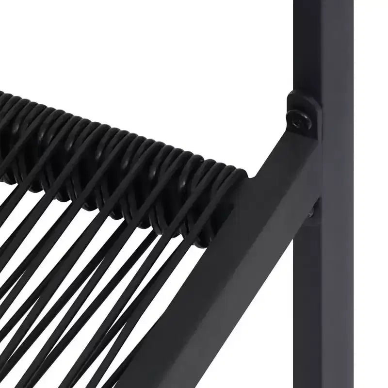 vidaXL Ensemble de salle à manger en verre noir moyen et durable pour le jardin
