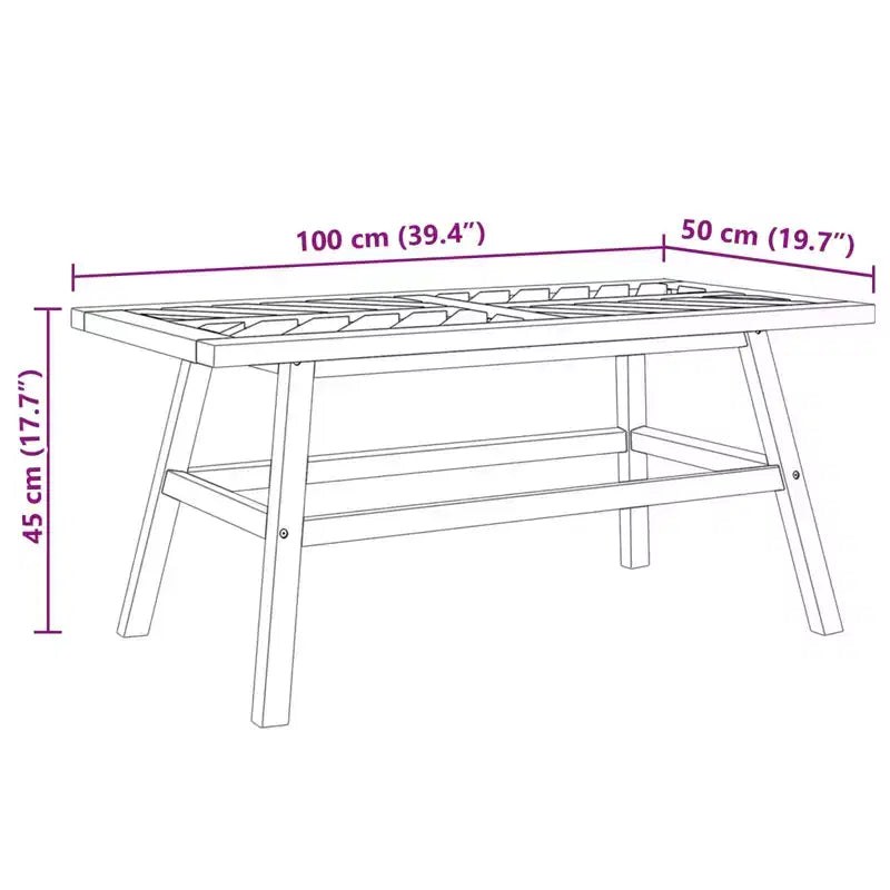 vidaXL Salon de jardin 5 pcs Bois d'acacia massif marron