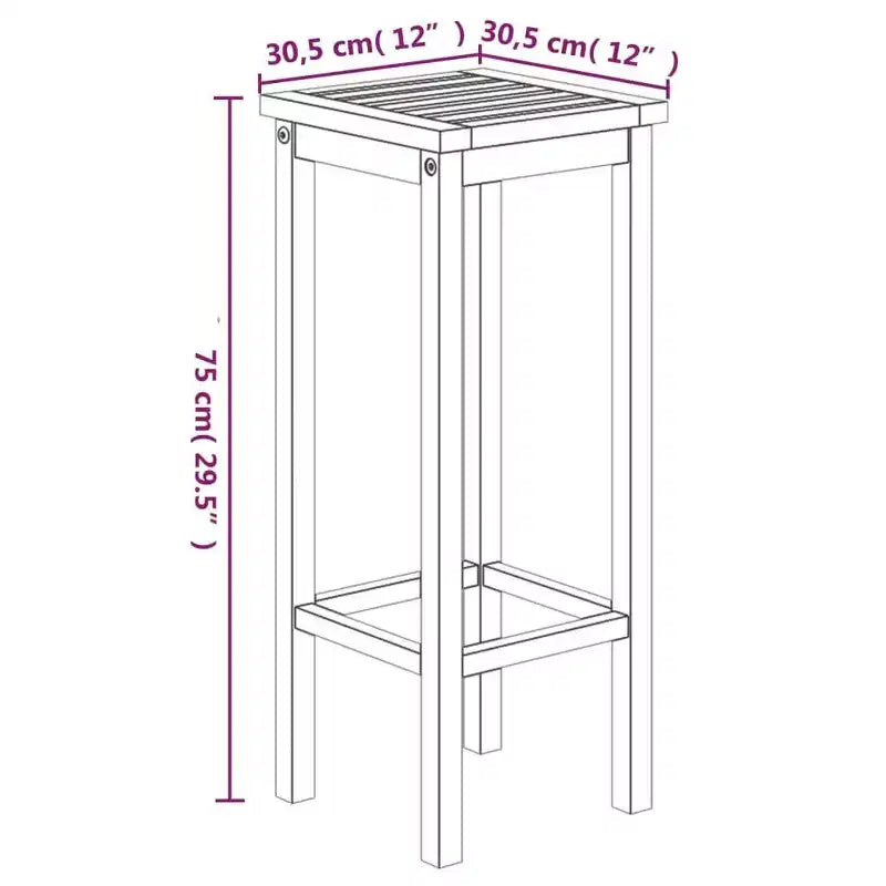 vidaXL Ensemble de bar de jardin Bois de manguier massif Grande durabilité