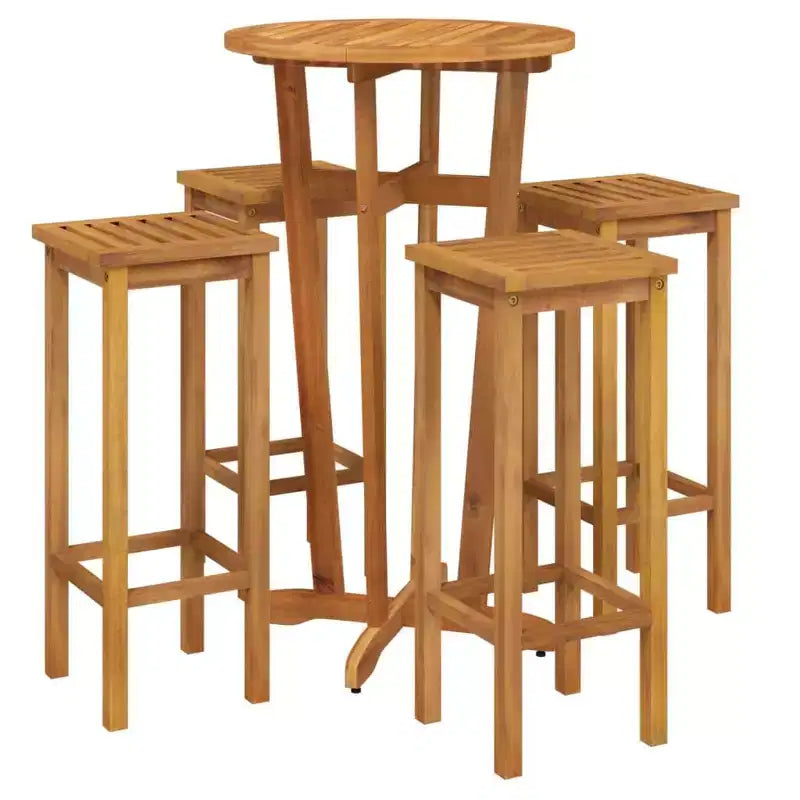 vidaXL Ensemble de bar de jardin Bois de manguier massif Grande durabilité
