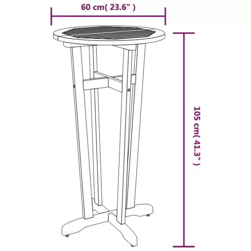 vidaXL Ensemble de bar de jardin Bois de manguier massif Grande durabilité