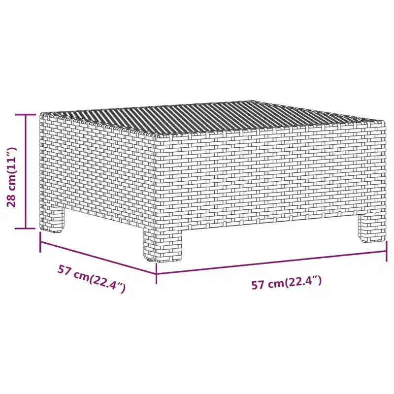vidaXL Salon de jardin gris en résine tressée et acier thermolaqué Grande taille