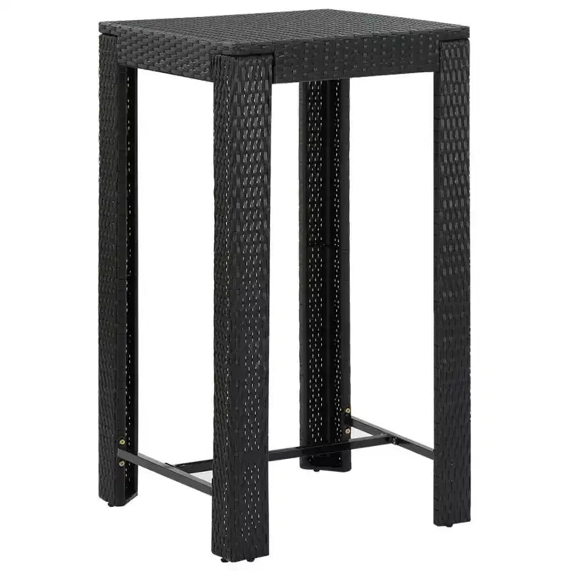 vidaXL Salon de jardin bar en résine tressée, ensemble de bar durable de taille moyenne