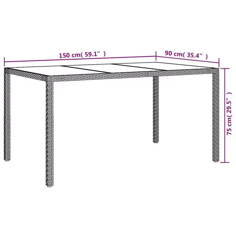 vidaXL Salon de jardin 4 pcs
