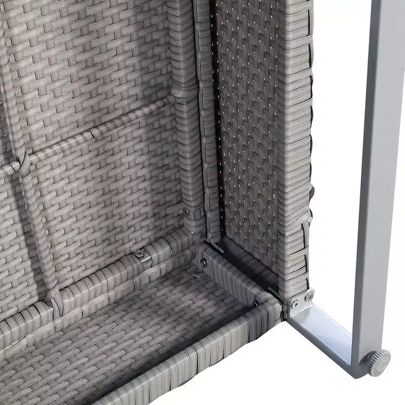 Costway Ensemble de Conversation de Patio 2 Pièces Canapé Sectionnel Rembourré pour Jardin Gris