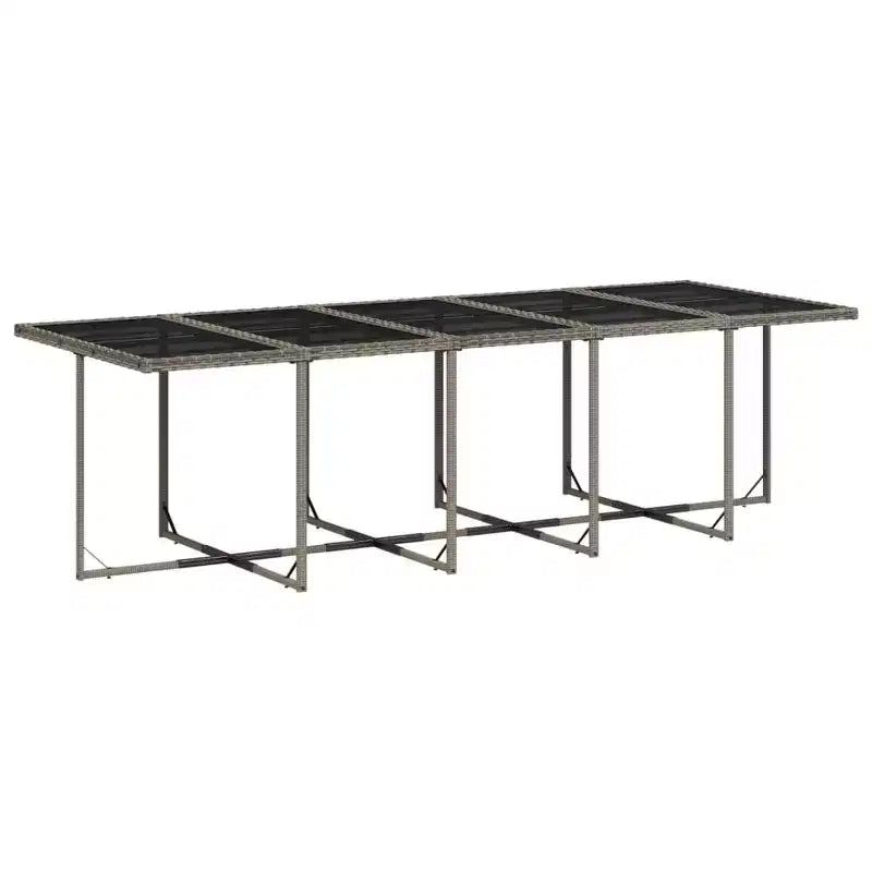 vidaXL Salon de jardin 14 pcs Gris, bleu marine