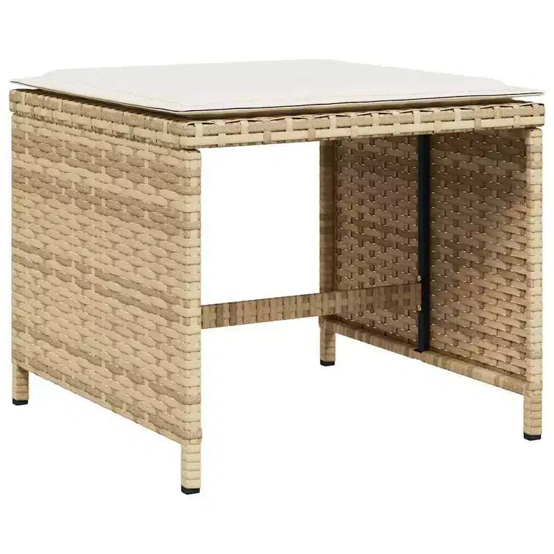 vidaXL Ensemble de salle à manger de jardin beige, marron