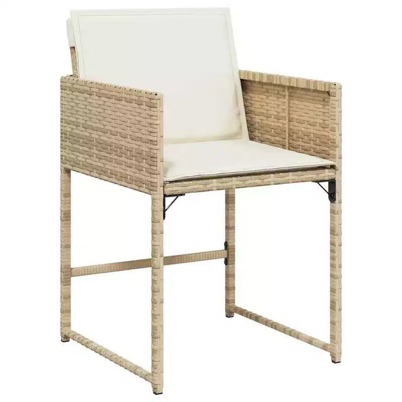 vidaXL Ensemble de salle à manger de jardin beige, marron