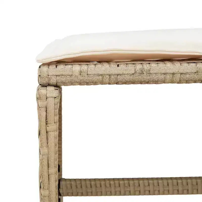 vidaXL Ensemble de salle à manger de jardin beige, marron