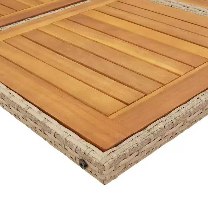 vidaXL Ensemble de salle à manger de jardin beige, marron