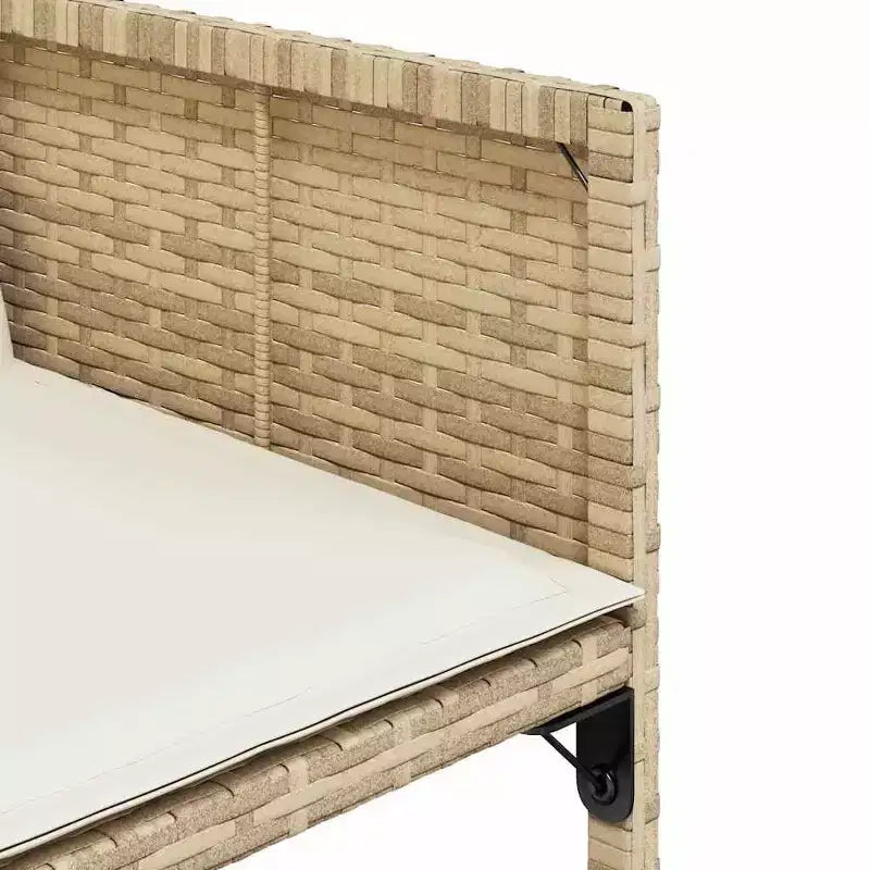 vidaXL Ensemble de salle à manger de jardin beige, marron