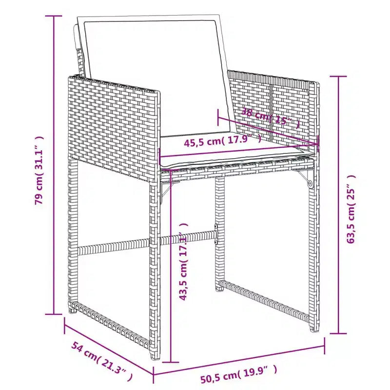 vidaXL Ensemble de salle à manger d'extérieur 16 pcs Gris
