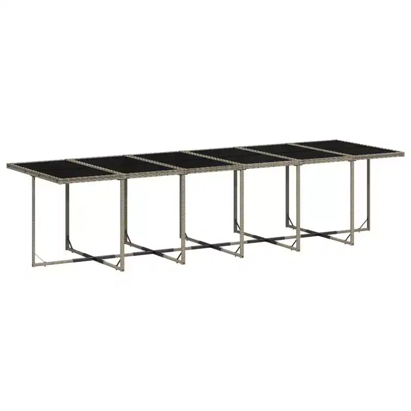 vidaXL Ensemble de salle à manger d'extérieur 16 pcs Gris