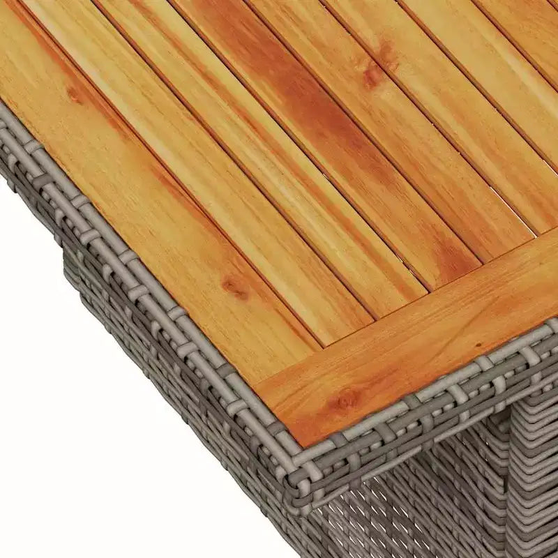 vidaXL Salon de jardin modulaire en résine tressée 5 pièces