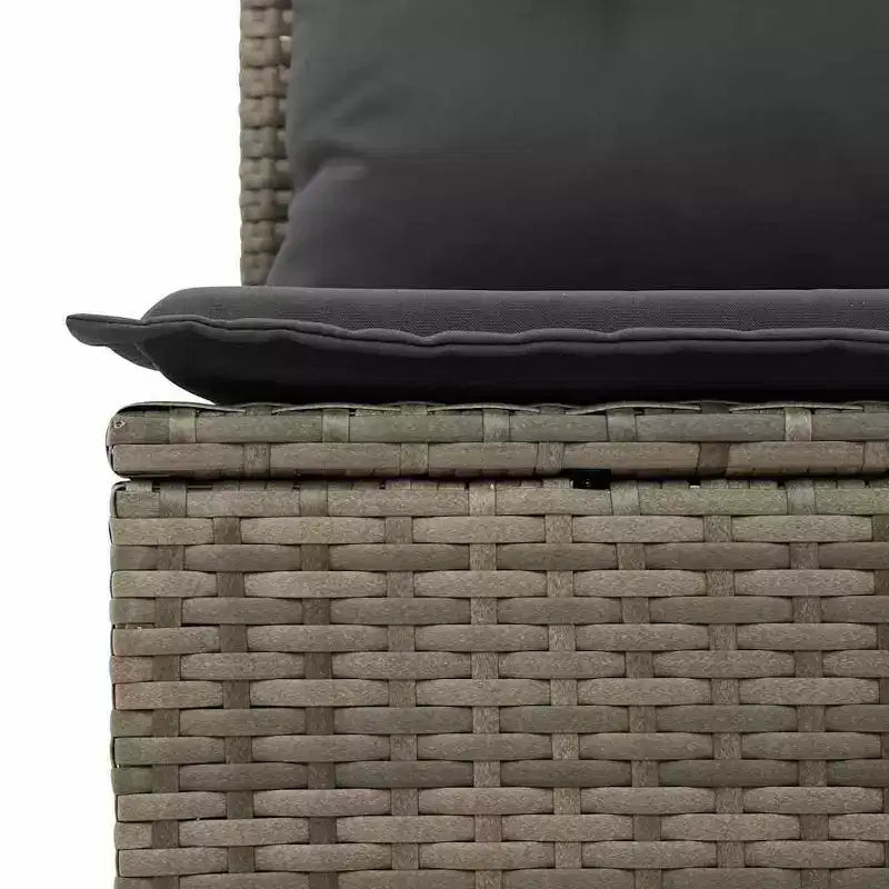 vidaXL Salon de jardin modulaire en résine tressée 5 pièces