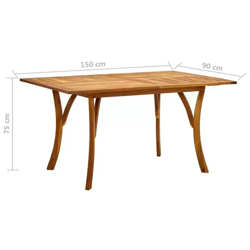 vidaXL Ensemble repas de jardin 5 pcs Noir