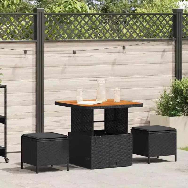 vidaXL Salon de jardin en résine tressée