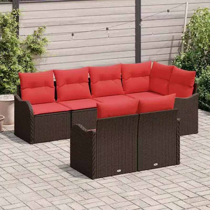 vidaXL Salon de Jardin en Résine Tressée