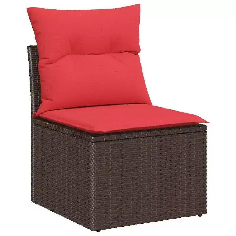 vidaXL Salon de Jardin en Résine Tressée