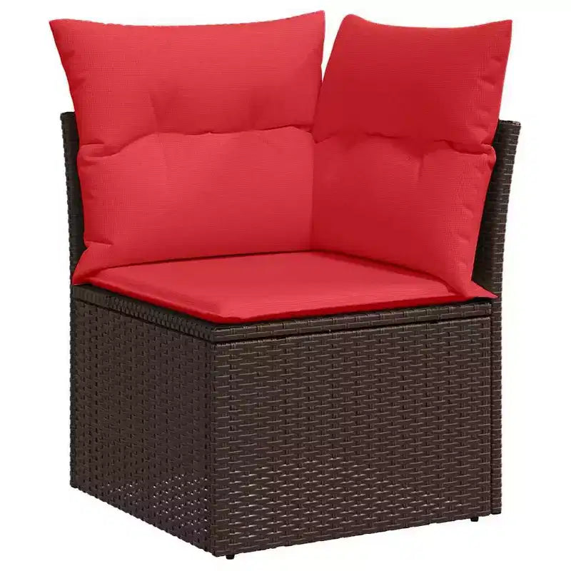 vidaXL Salon de Jardin en Résine Tressée