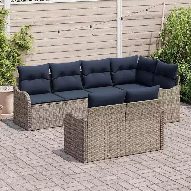 vidaXL Salon de Jardin en Résine Tressée