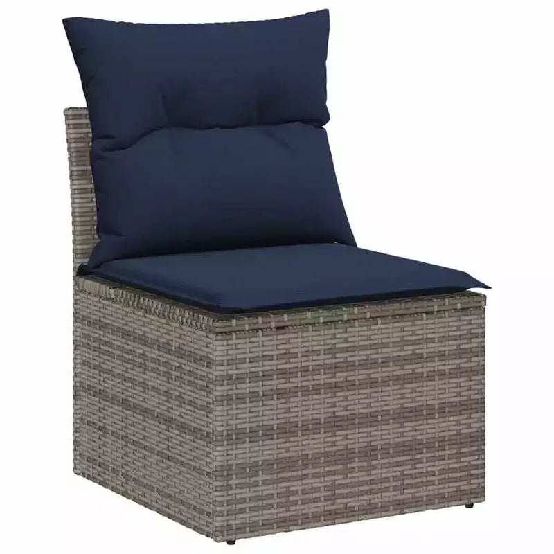 vidaXL Salon de Jardin en Résine Tressée