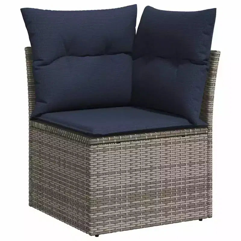 vidaXL Salon de Jardin en Résine Tressée