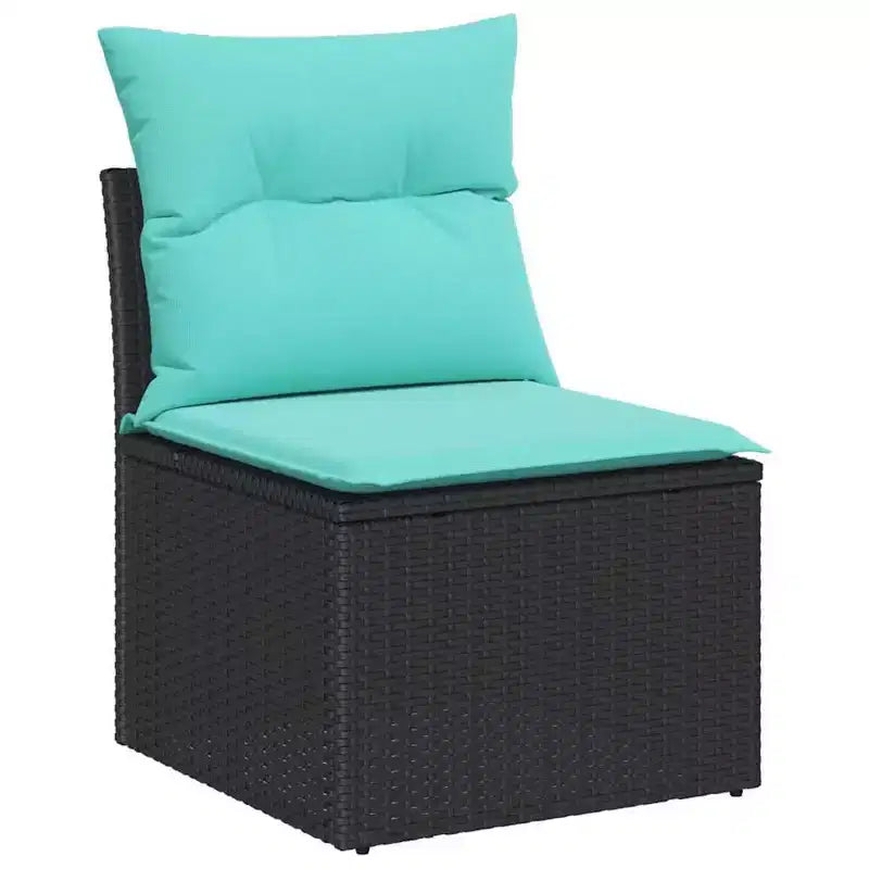 vidaXL Salon de Jardin en Résine Tressée
