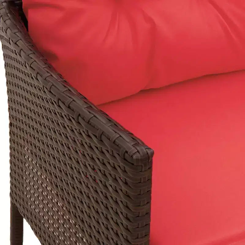vidaXL Salon de jardin avec coussins 2 pcs Résine tressée noir et crème
