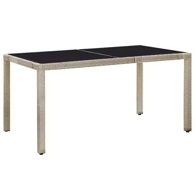 vidaXL Salon de jardin en résine tressée 75 x 150 cm