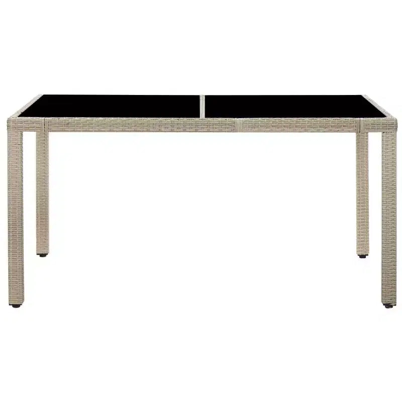 vidaXL Salon de jardin en résine tressée 75 x 150 cm
