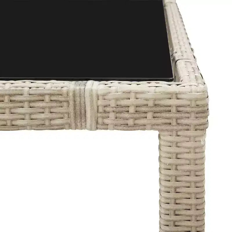 vidaXL Salon de jardin en résine tressée 75 x 150 cm