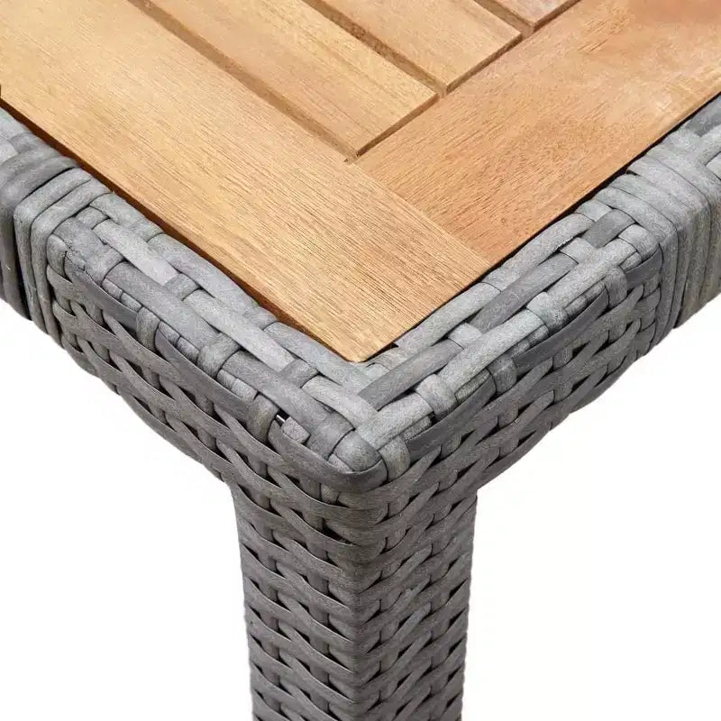 vidaXL Salon de Jardin Dîner Résine Tressée Rotin 9 pièces Nombreuses Places