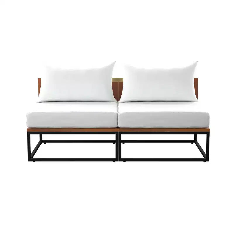 Chaises d'extérieur Taradale avec coussins - Lot de 2 - Blanc - SEI