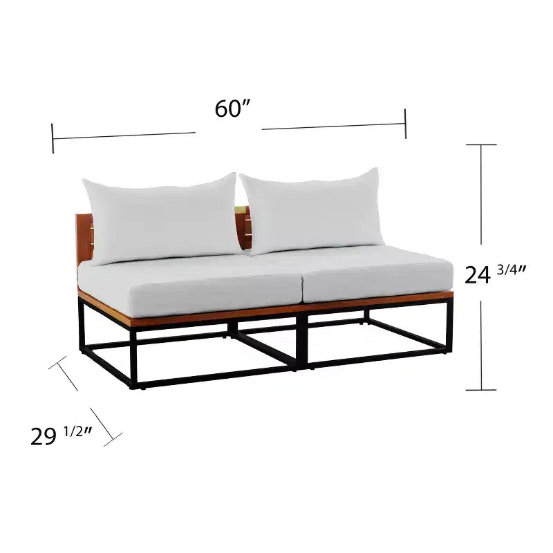 Chaises d'extérieur Taradale avec coussins - Lot de 2 - Blanc - SEI