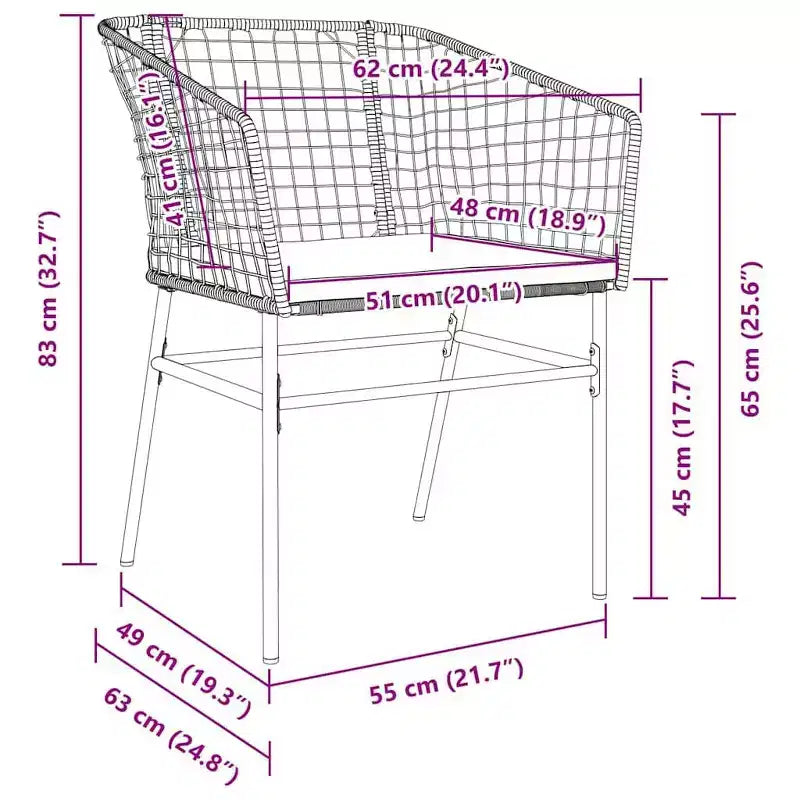 vidaXL Ensemble de salle à manger de jardin 5 pcs Résine tressée noire
