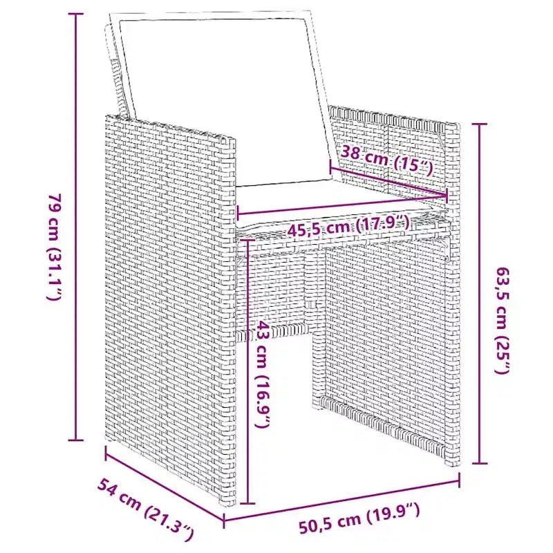 vidaXL Salon de jardin avec coussins 5 pcs Résine tressée Beige