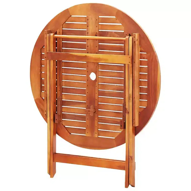 vidaXL Ensemble de salle à manger d'extérieur pliable 5 pièces en bois d'eucalyptus massif