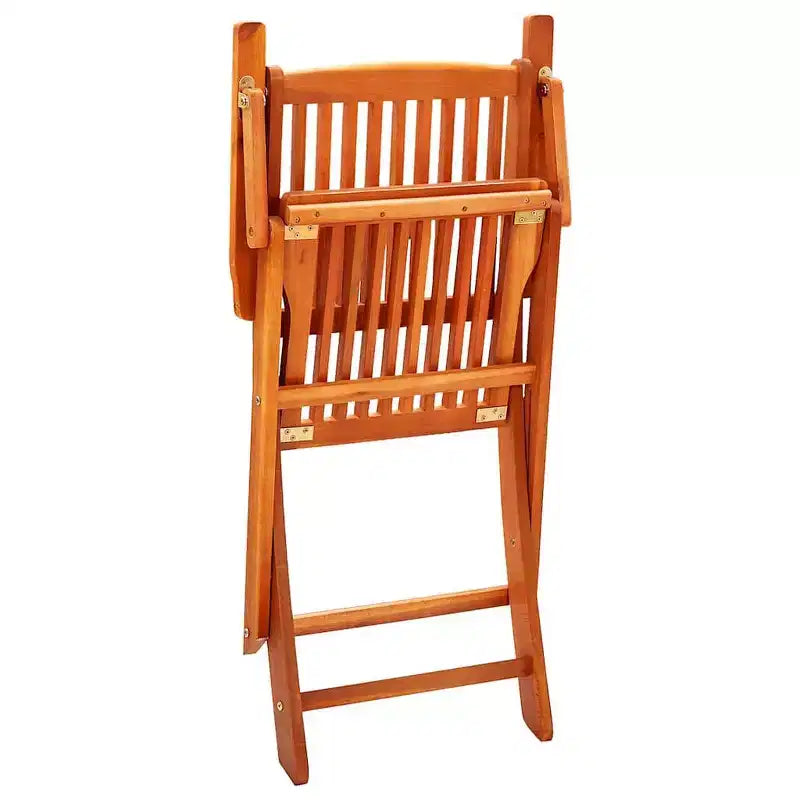 vidaXL Ensemble de salle à manger d'extérieur pliable 5 pièces en bois d'eucalyptus massif