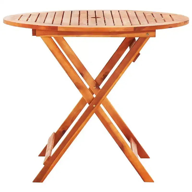 vidaXL Ensemble de salle à manger d'extérieur pliable 5 pièces en bois d'eucalyptus massif