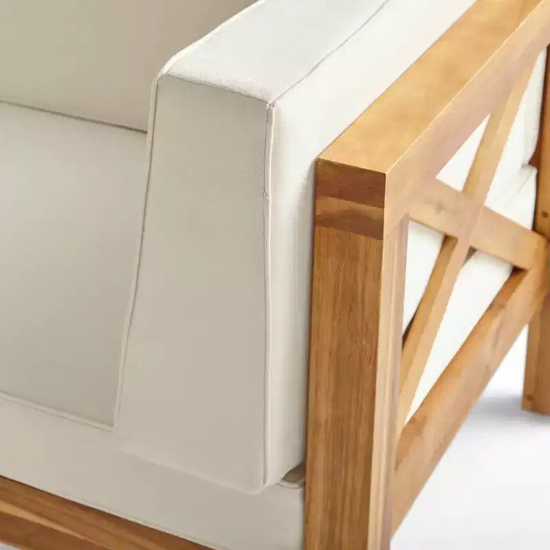 Ensemble de mobilier de jardin modulable 6 pièces en bois d'acacia Brava - Christopher Knight Home