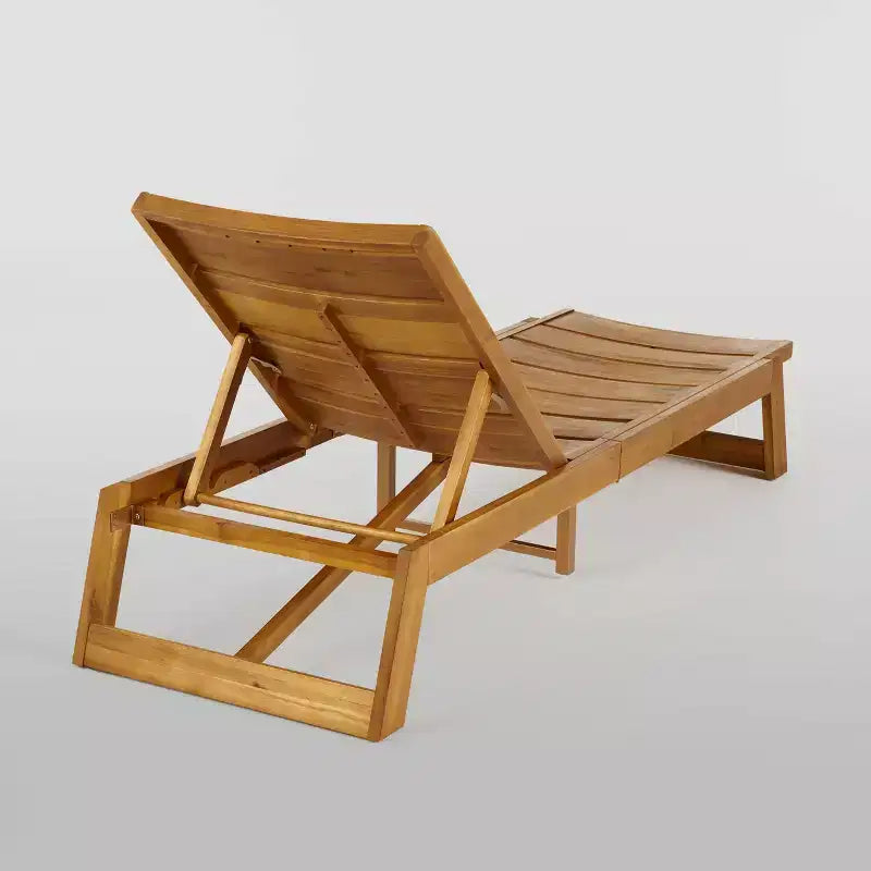 Ensemble de 2 chaises longues en bois d'acacia Mahalo - Christopher Knight Home