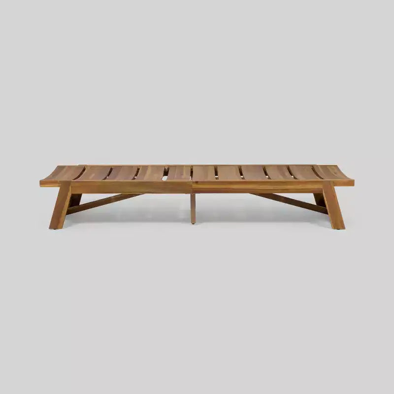 Ensemble de 2 chaises longues en bois d'acacia Mahalo - Christopher Knight Home