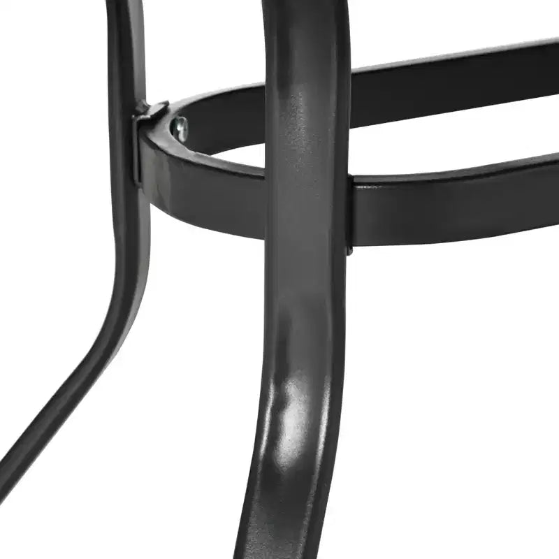 Outsunny Ensemble de planeurs 4 pièces, ensembles de meubles d'extérieur avec banc de patio planeur 2 places, chaise longue simple et table basse en verre, noir