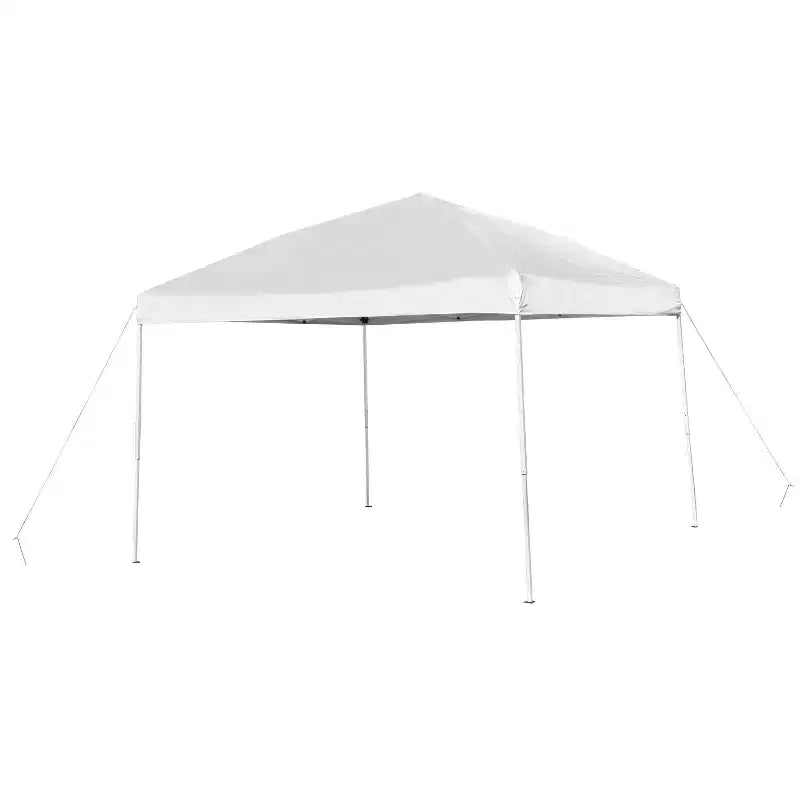 Ensemble Tente et Meubles Pliants Flash Furniture pour Événements - Tente Barnum Pliante 3x3m, Table Pliante 1,80m, Lot de 4 Chaises Pliantes