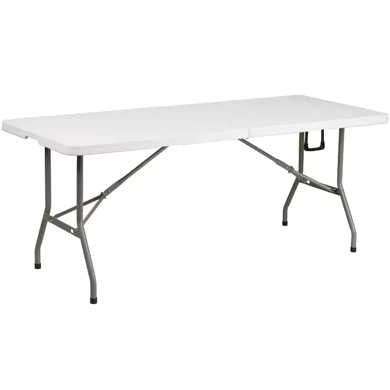 Ensemble tente de réception/événement portable Flash Furniture – Tente pop-up de 2,4 x 2,4 m, table pliante en deux de 1,8 m, lot de 4 chaises pliantes