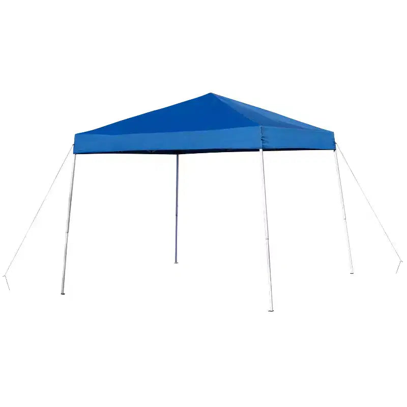 Ensemble tente de réception/événement portable Flash Furniture – Tente pop-up de 2,4 x 2,4 m, table pliante en deux de 1,8 m, lot de 4 chaises pliantes