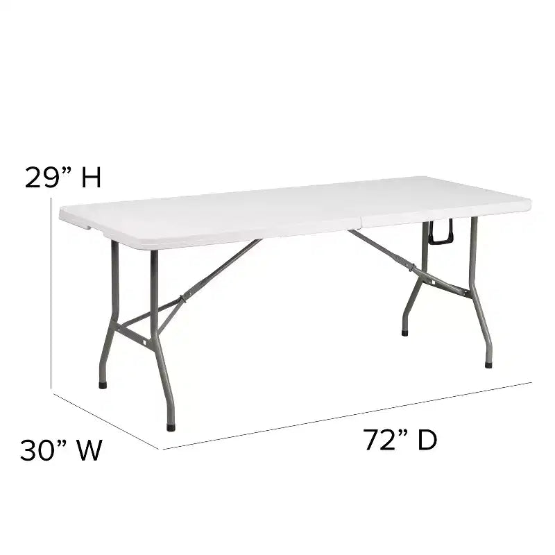 Ensemble tente de réception/événement portable Flash Furniture – Tente pop-up de 2,4 x 2,4 m, table pliante en deux de 1,8 m, lot de 4 chaises pliantes