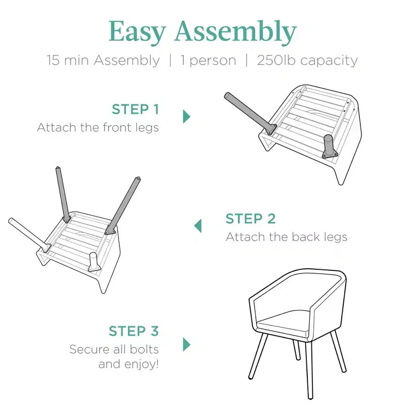 Lot de 2 chaises de salle à manger d'extérieur Best Choice Products, en osier tressé, capacité de 113 kg