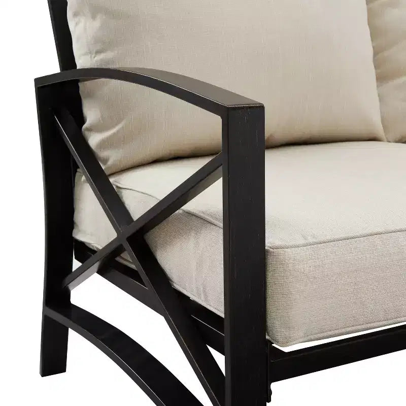 Ensemble de canapé d'extérieur 4 pièces Kaplan Crosley
